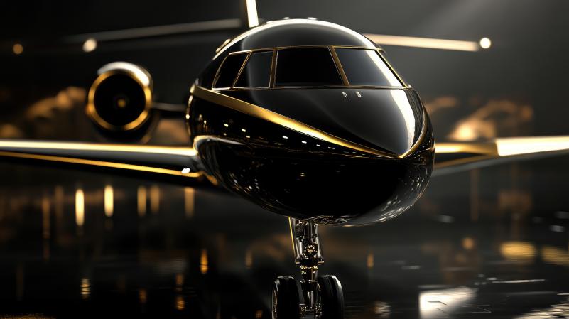 experience-luxury-with-our-sleek-black-gold-private-jet-your-exclusive-travel-needs