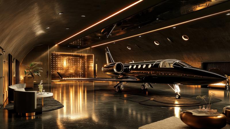 luxury-private-jet-hangar