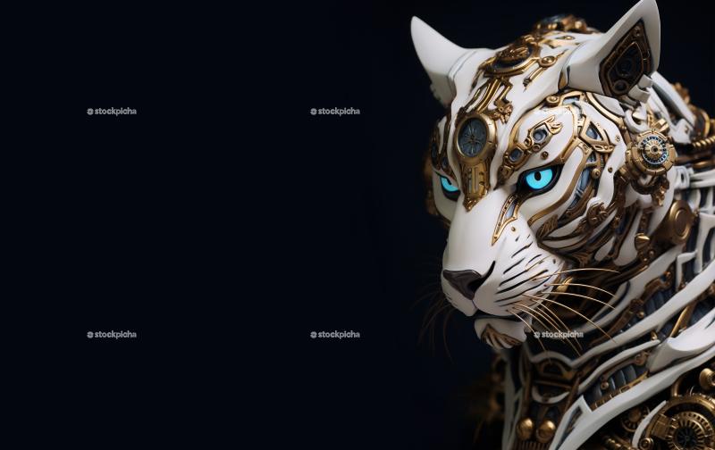 Ferocious robotic tiger studio